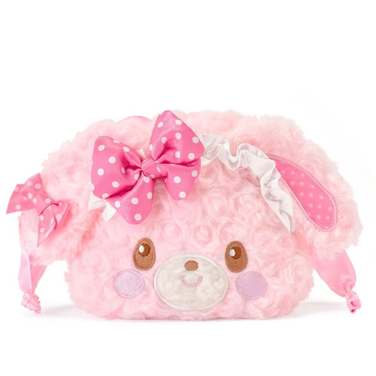 SANRIO | Bonbonribbon Curly Fur Head Dress Face Drawstring Bag 180x180mm