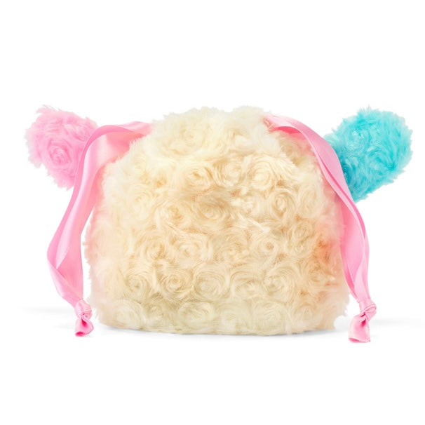 SANRIO | Usahana Curly Fur Head Dress Face Drawstring Bag 180x180mm