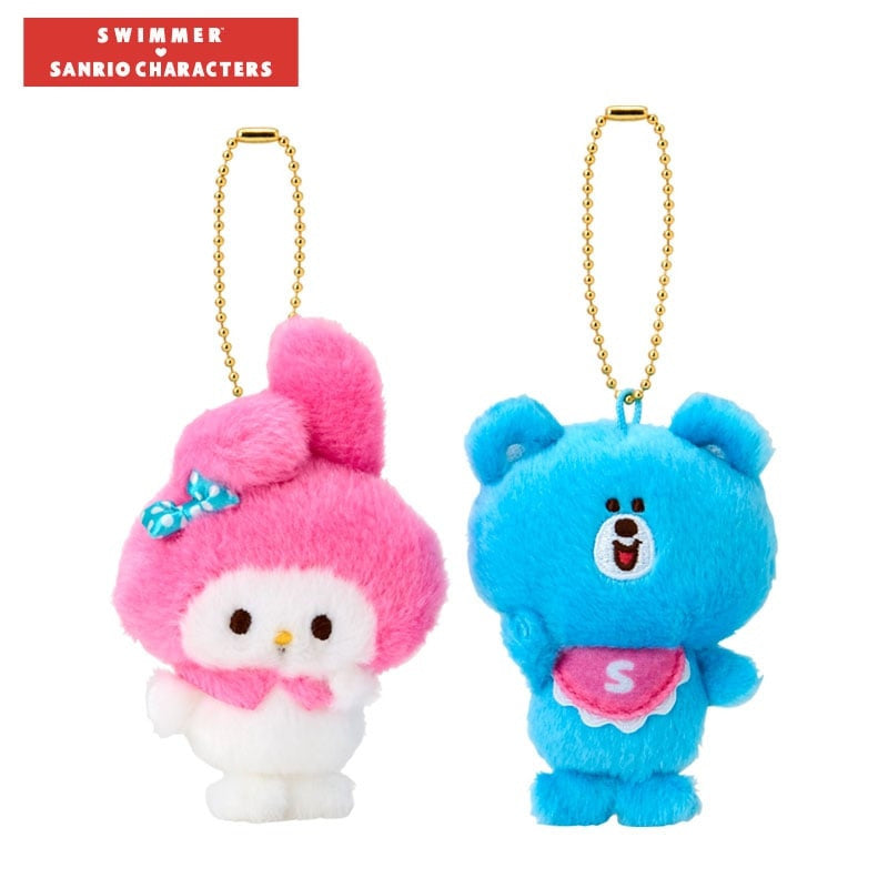 Sanrio x SWIMMER | Plush Keychains Set (My Melody)