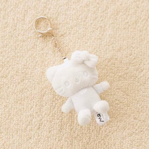 and St Me% x Sanrio Hello Kitty | Mini Mascot Holder Plush Keychain 13cm 5th Ver. (White)