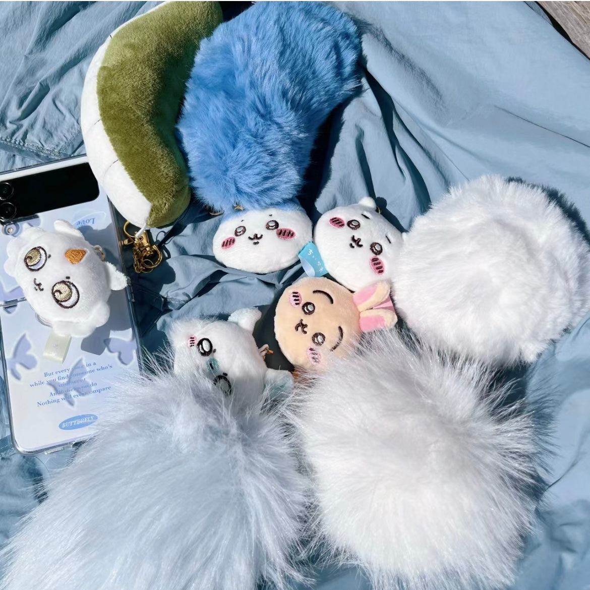 Chiikawa | Plush Keychain Tail Purarin H170×W110×D110Mm