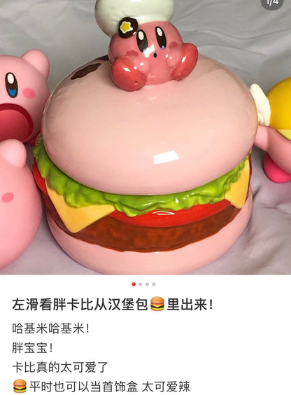 Kirby | Porcelain Box Cocotte Burger Kirby Café H125×W105×D105Mm ///