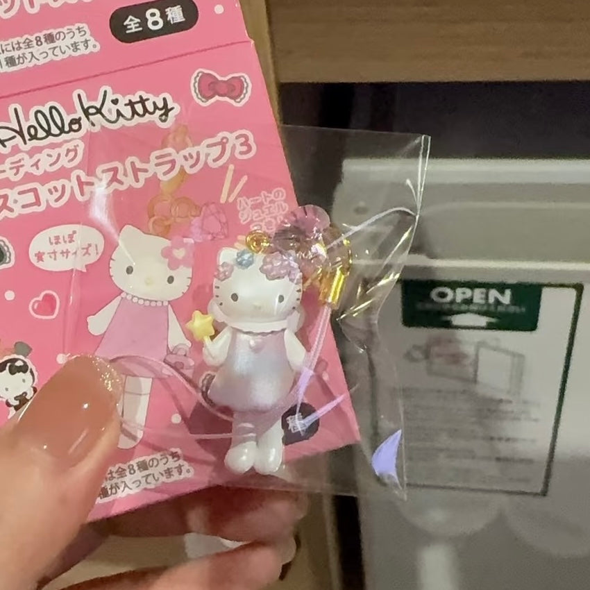 SANRIO | Hello Kitty Secret Trading Mascot Phone Strap Keychain Blind Box 4×3.5cm Vol.3 (Style up Ver.) order 8 for a