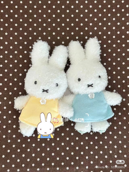 MIFFY | Fluffy Mascot Holder Plush Keychain Bag Charm Yellow (Miffy 70th Anniversay - Flower Miffy)