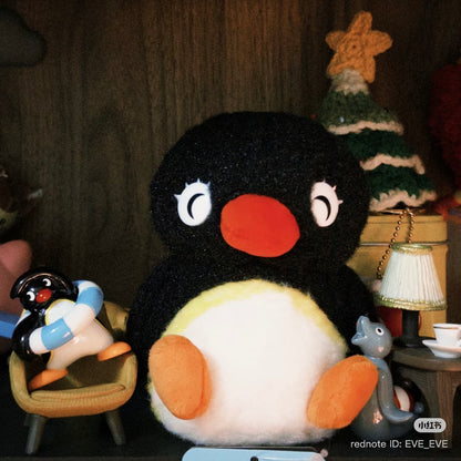 Pingu | Rolling Plush Toy Plush Doll 110x120x85mm (Smiling)