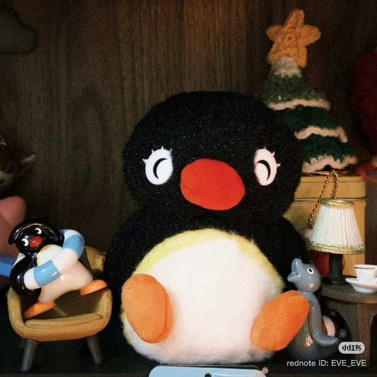 Pingu | Rolling Plush Toy Plush Doll 110x120x85mm (Smiling)