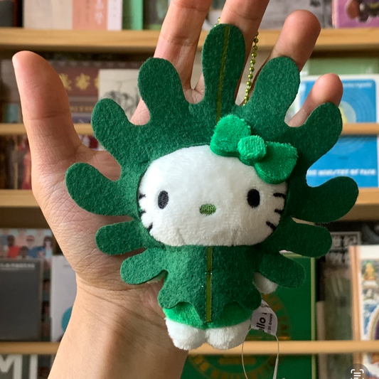 SANRIO | Wakame Hello Kitty Mascot Holder / Plush Keychain / Bag Charm 14.5cm Approx. (EXPO2025 - Japan Pavilion)