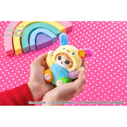 Mofusand X Sanrio | Mascot Holder Keychain Part1 Approx.13Cm 猫福 三丽鸥合作联名款 玩偶挂件/包挂/钥匙链 米花兔 Usahana