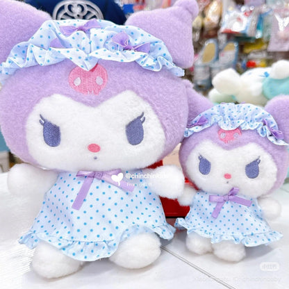 SANRIO | Kuromi Plush Toy Plush Doll S H25×W22×D15cm (Nightcap Ribbon)