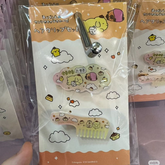 SANRIO x Choigosim | Pompompurin Acrylic Hair Clip Set