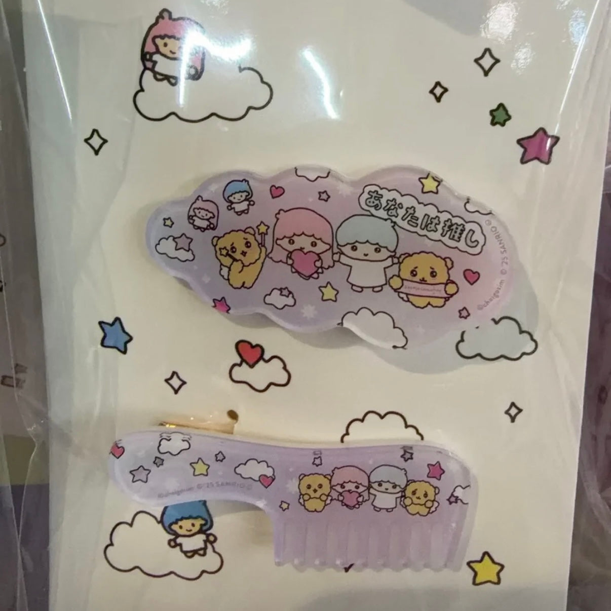 SANRIO x Choigosim | Little Twin Stars Acrylic Hair Clip Set