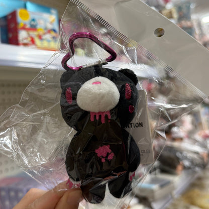 Gloomy Bear | Black Mascot Holder Bag Charm Plush Keychain with Carabiner 115×70mm