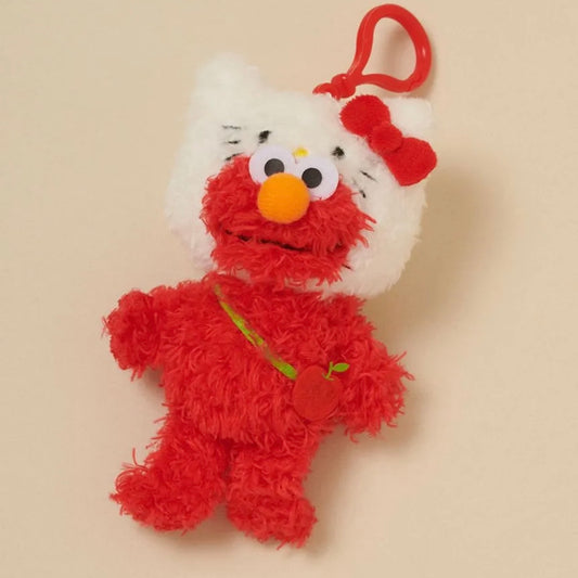 SESAME STREET MARKET x SANRIO | Elmo x Hello Kitty Mascot Holder Bag Charm Keychain