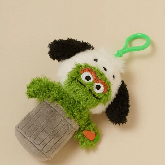 SESAME STREET MARKET x SANRIO | Oscar x Pochacco Mascot Holder Bag Charm Keychain