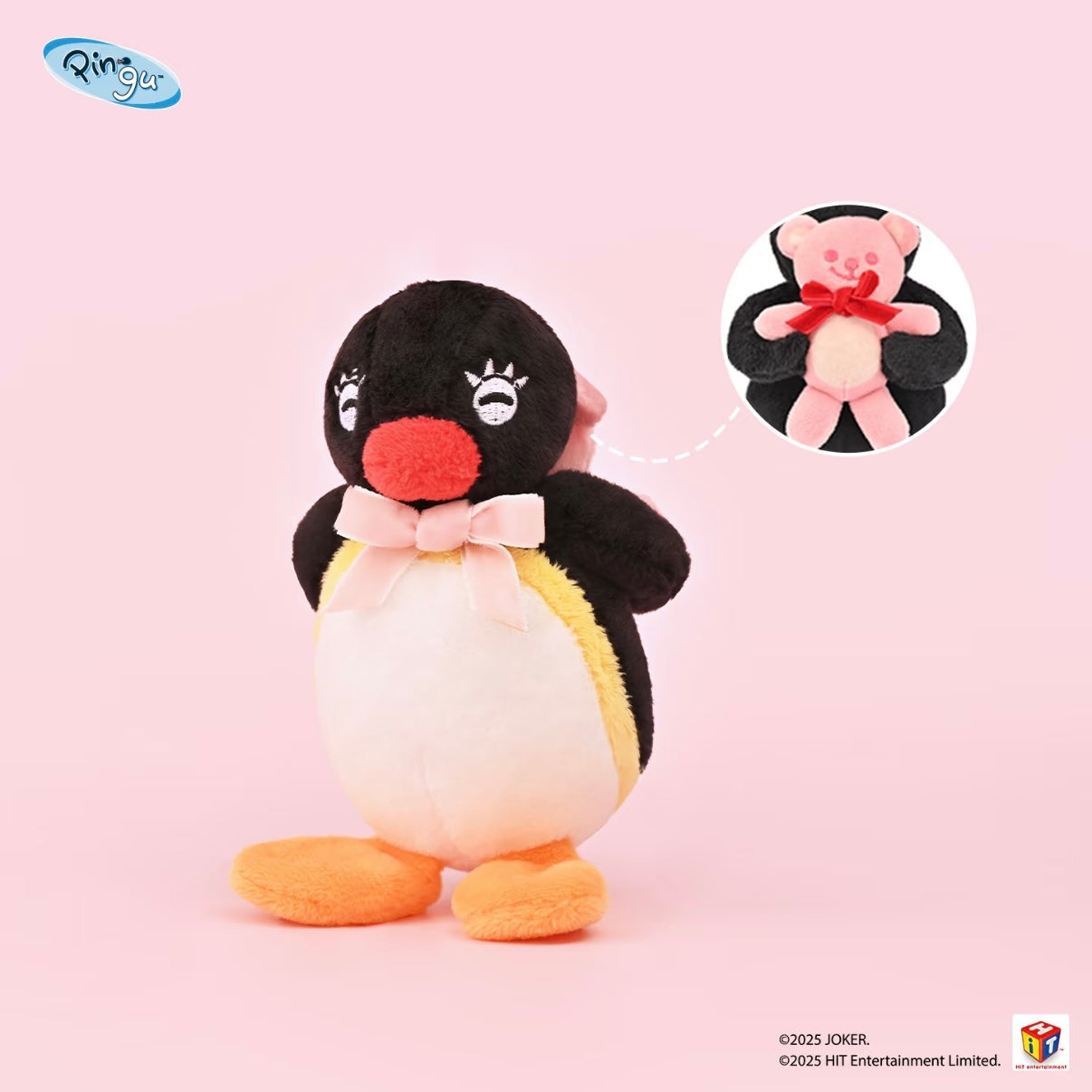 Pingu | Romantic Couple Series Mascot Holder Bag Charm Plush Keychain Set Of Two
