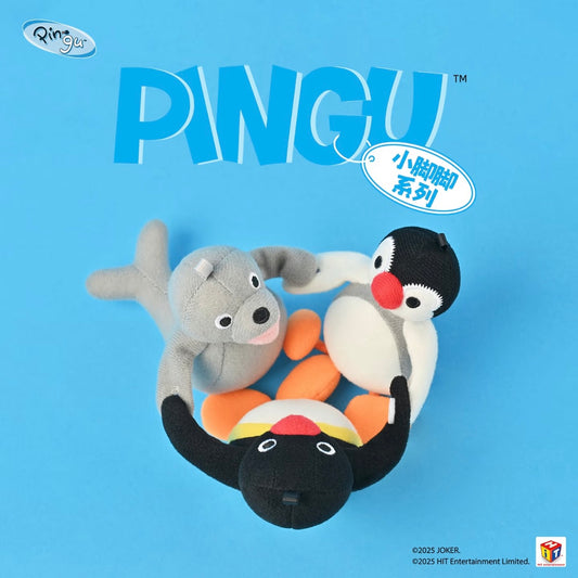 Pingu | Little Feet Series Magnetic Mascot Holder Bag Charm Plush Keychain Set Of Three