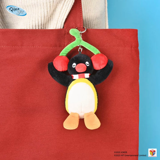 Pingu | Mascot Holder Bag Charm Plush Keychain (Cherry)