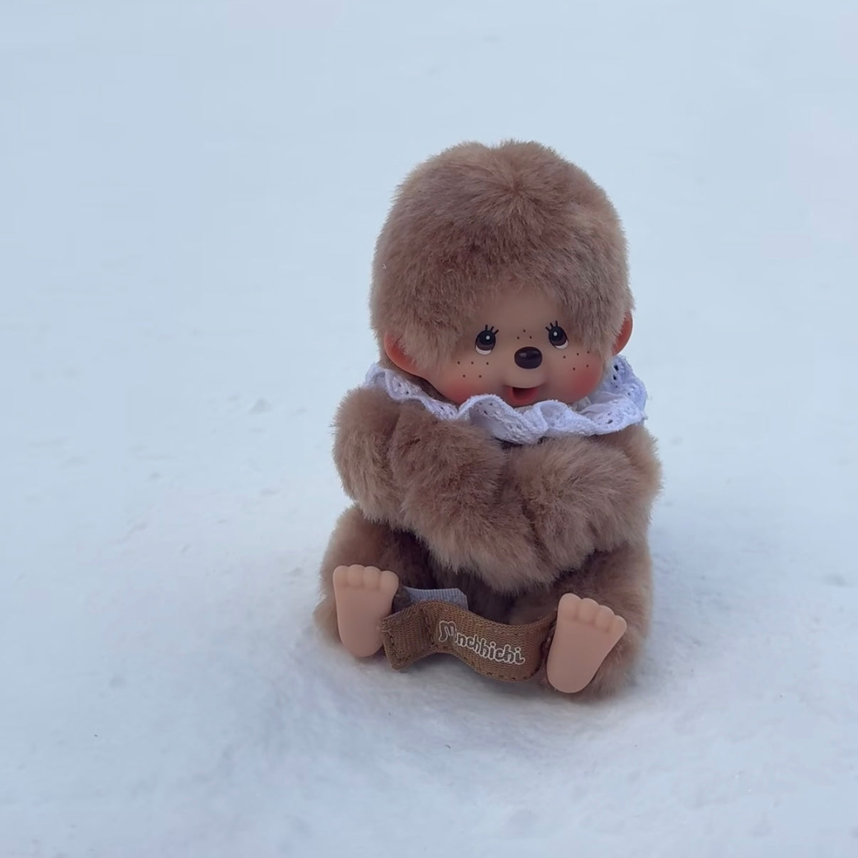 Monchhichi | Glove Holder Bag Charm Keychain 120x80x70mm (Sweet Brown)