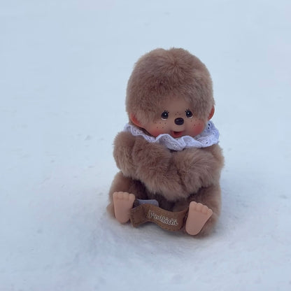 Monchhichi | Glove Holder Bag Charm Keychain 120x80x70mm (Sweet Brown)