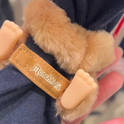 Monchhichi | Glove Holder Bag Charm Keychain 120x80x70mm (Sweet Brown)