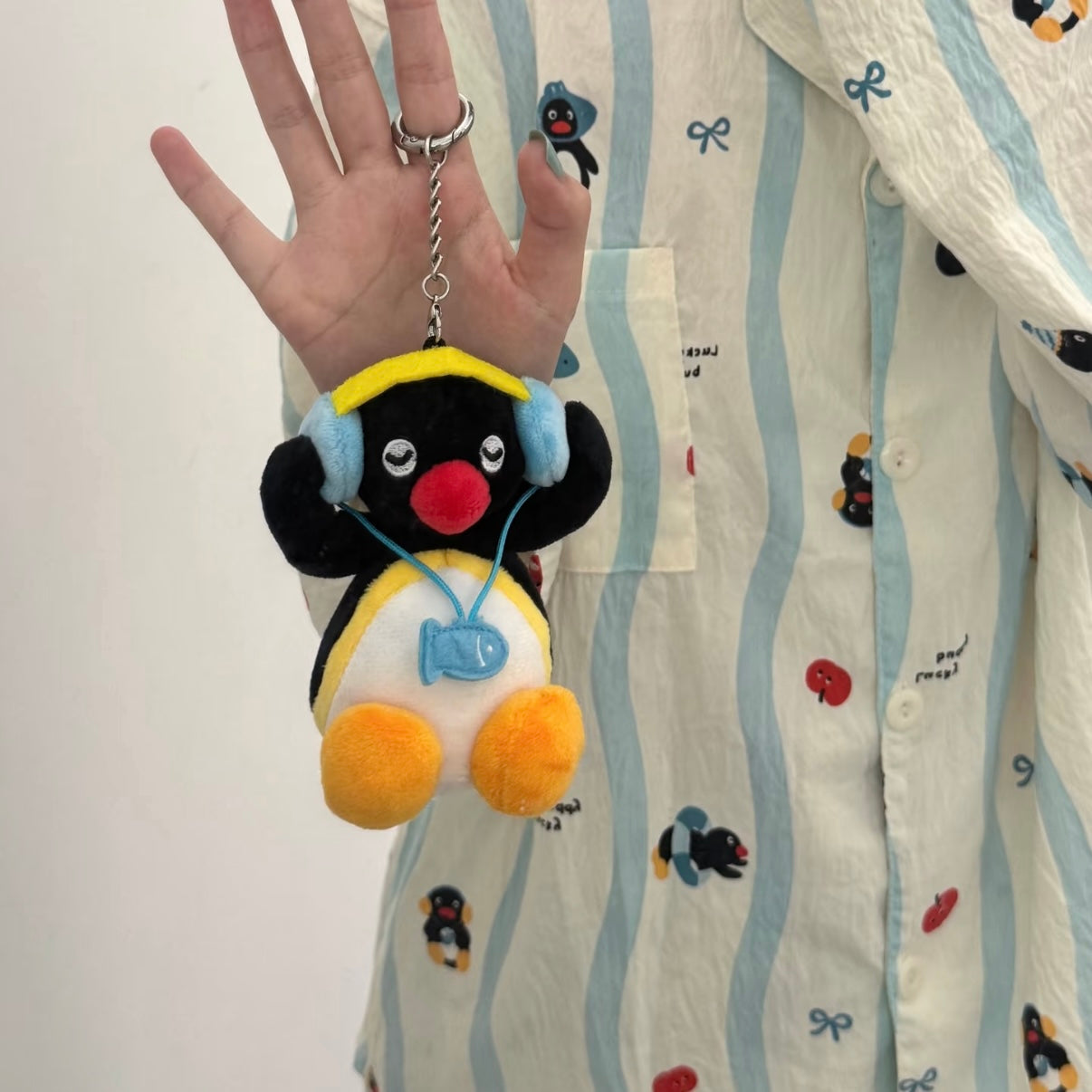 Pingu | Mascot Holder Bag Charm Plush Keychain (Music)
