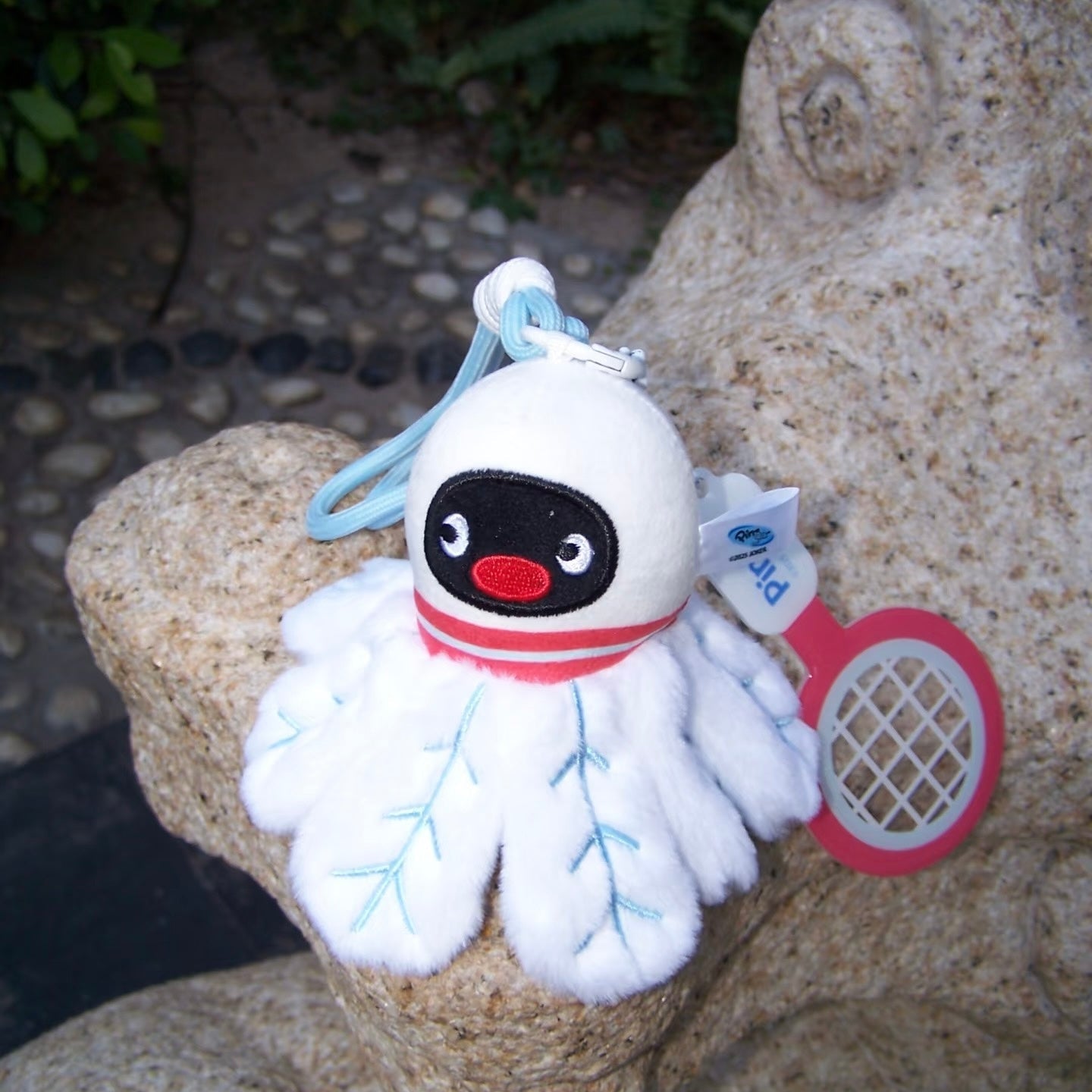 Pingu | Mascot Holder Bag Charm Plush Keychain (Badminton)