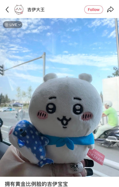 CHIIKAWA | Chiikawa Mascot Holder Plush Keychain Bag Charm 10cm Approx. (Okinawa Limited)