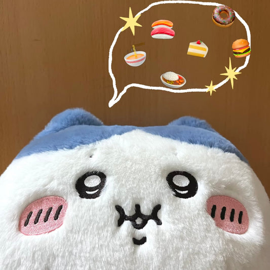 【Pick up only】CHIIKAWA | Hachiware Heavy! Chubby Hugging Plush Toy 360x360x280mm