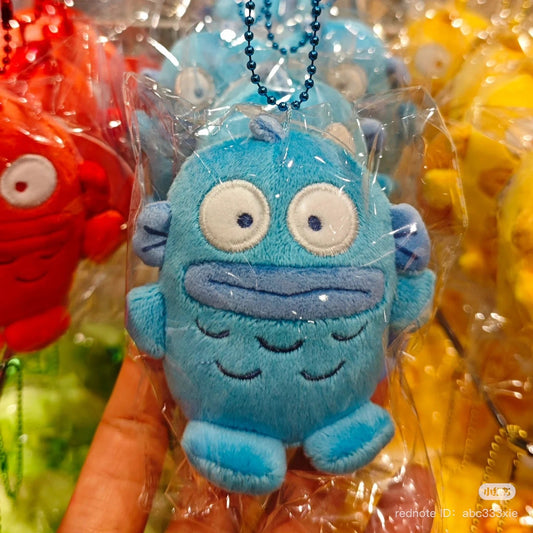 SANRIO | Colorful Hangyodon Mini Mascot Holder Keychain Bag Charm 10cm Approx. (Blue)
