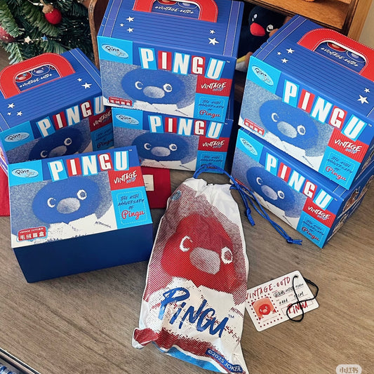 PINGU | 45th Anniversary Vintage OOTD Series Plush Blind Box 14cm Approx.  (Order 6 for a complete box)