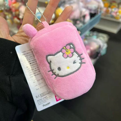 Avail x SANRIO | Hello Kitty Smart Phone Shaped Plush Mirror Keychain Bag Charm 9cm Approx.