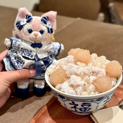 DISNEY | Shang Hai Disney Land LinaBell Mascot Holder Bag Charm Keychain (Duffy and Friends Blue-and-white Porcelain)