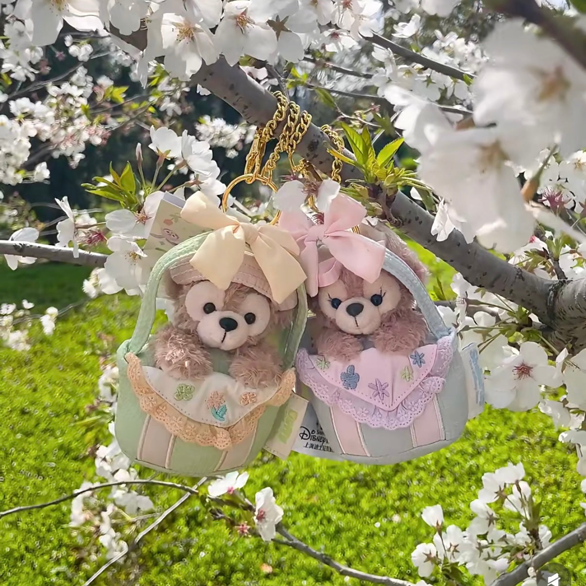 DISNEY | Shang Hai Disney Duffy and Friends ShellieMay Mascot Holder Plush Keychain Bag Charm Decoration (Spring 2025)
