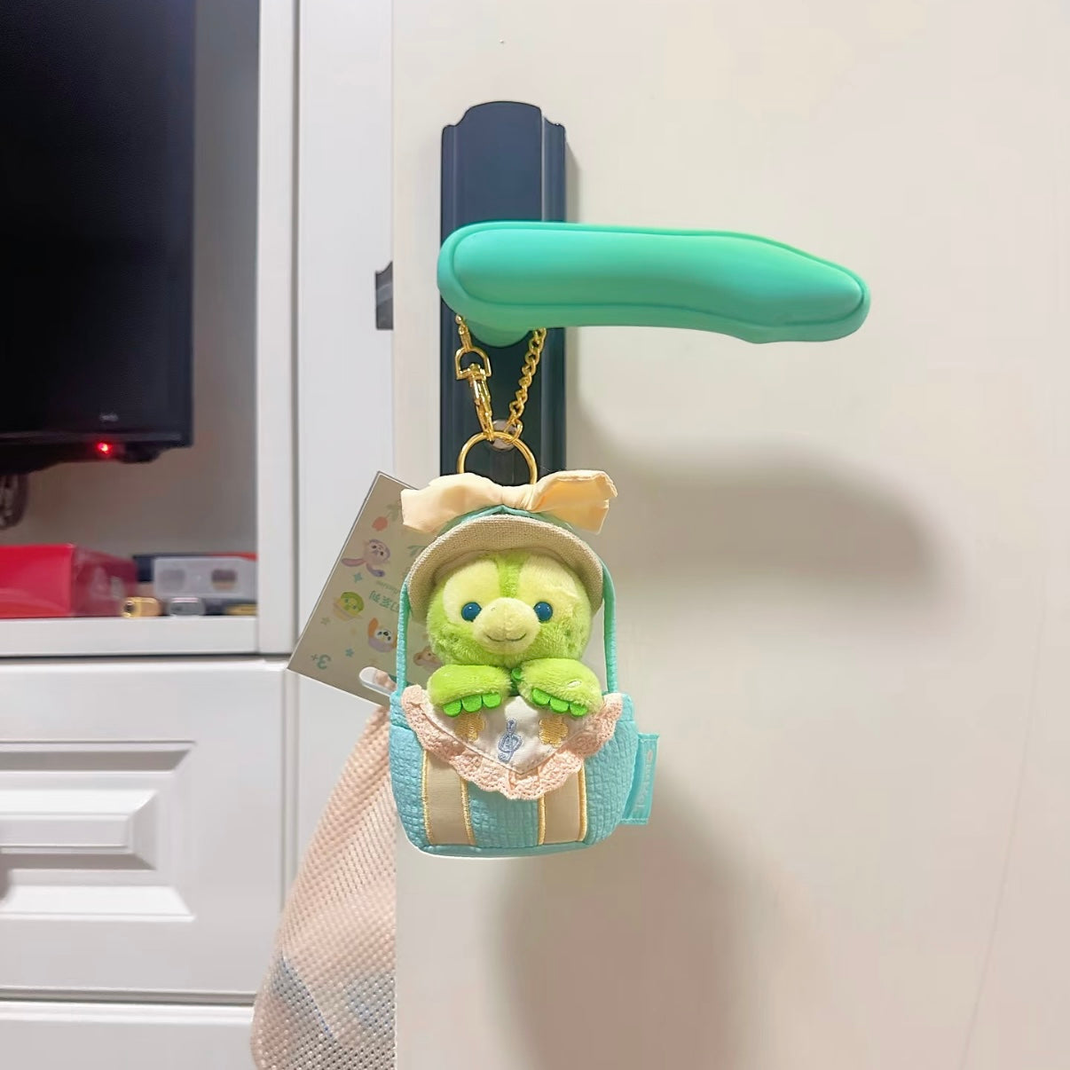 DISNEY | Shang Hai Disney Duffy and Friends OluMel Mascot Holder Plush Keychain Bag Charm Decoration (Spring 2025)
