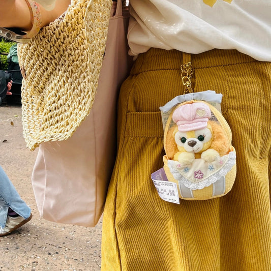 DISNEY | Shang Hai Disney Duffy and Friends CookieAnn Mascot Holder Plush Keychain Bag Charm Decoration (Spring 2025)