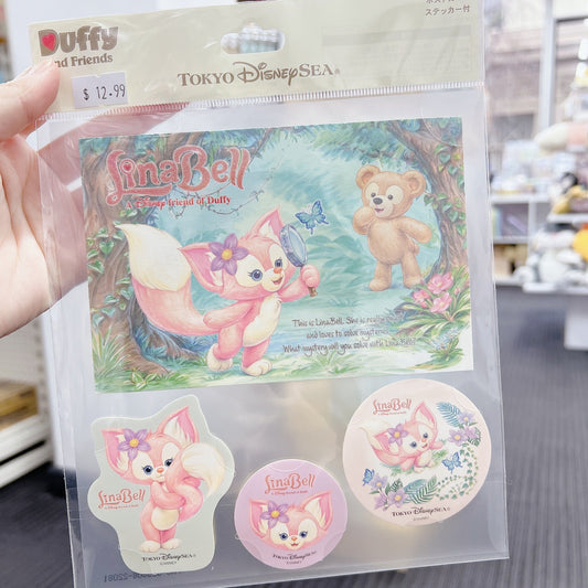 Disney | Duffy And Friends Postcard + Sticker Set &
