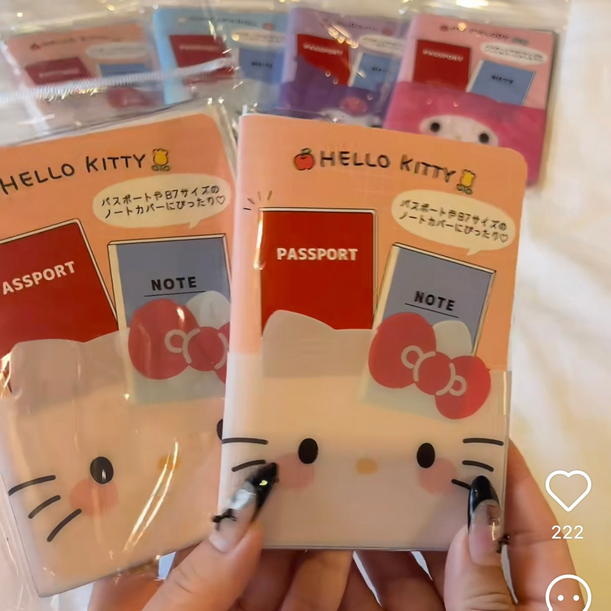 SANRIO | Hello Kitty B7 Stationery Multi-Case Passport Case Cover with Pocket 136 x 95 x 10cm