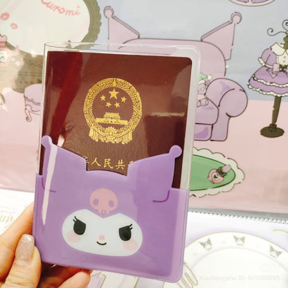 SANRIO | Kuromi B7 Stationery Multi-Case Passport Case Cover with Pocket 136 x 95 x 10cm
