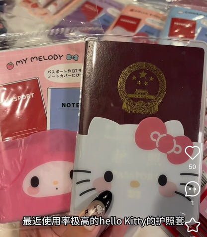 SANRIO | My Melody B7 Stationery Multi-Case Passport Case Cover with Pocket 136 x 95 x 10cm