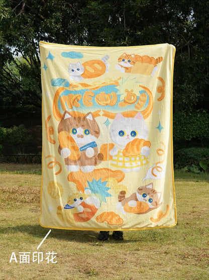 MEWJI♡ Shell Fabric Two -Side Blanket 165 x 125cm (Yellow)