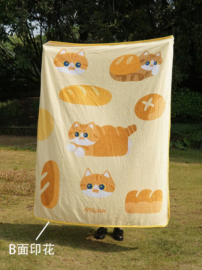 MEWJI♡ Shell Fabric Two -Side Blanket 165 x 125cm (Yellow)