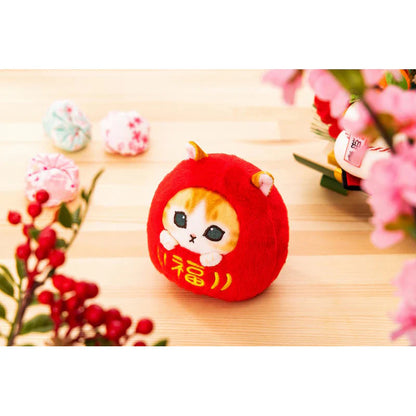 Mofusand | Daruma Plush Toy H100×W100×D110Mm 猫福 达摩造型公仔/手玉/玩偶