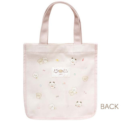 SAN-X | Ishiyowa-chan Mini Tote Bag 250×240×100mm (Junior Chan Appears Pink)