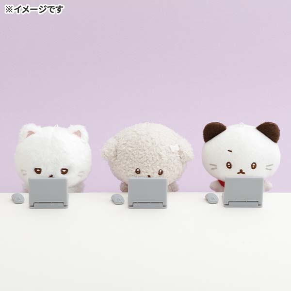 SAN-X | Junior-chan Staring Ver Hanging Plush Keychain Mascot Holder Bag Charm 100×85×70mm (Junior Chan Appears)