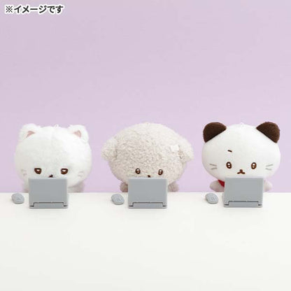 SAN-X | Junior-chan Staring Ver Hanging Plush Keychain Mascot Holder Bag Charm 100×85×70mm (Junior Chan Appears)