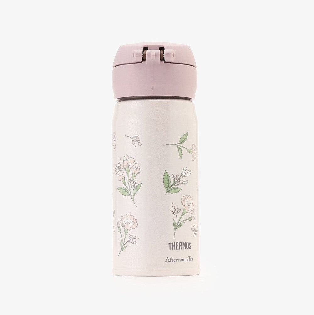 Thermos x Afternoon Tea | Stainless One-Push Bottle 350ml (Pink)