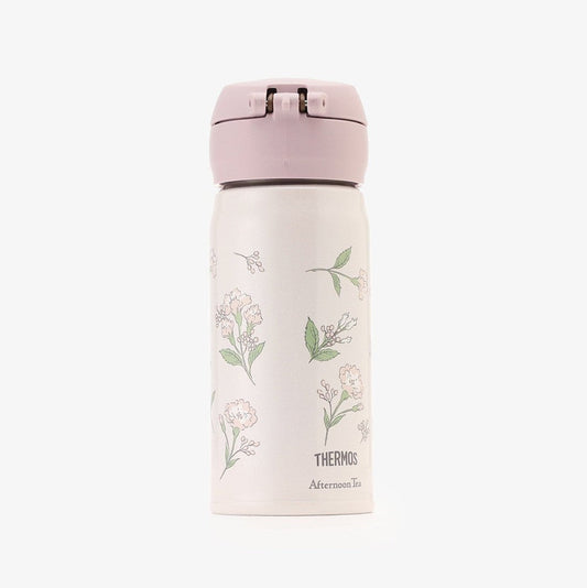 Thermos x Afternoon Tea | Stainless One-Push Bottle 350ml (Pink)