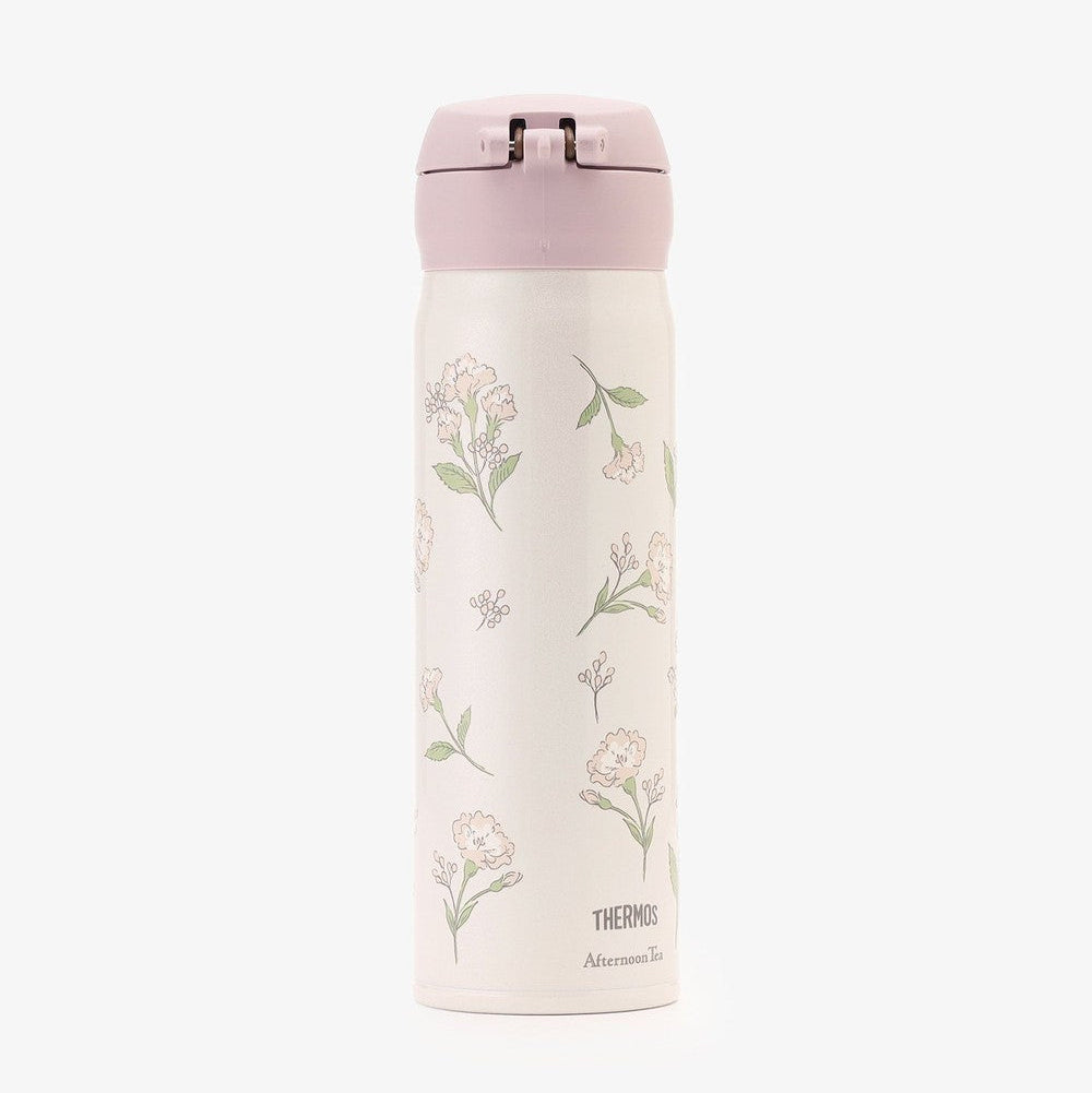 Thermos x Afternoon Tea | Stainless One-Push Bottle 500ml (Pink)