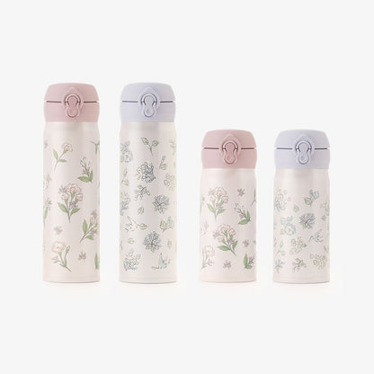 Thermos x Afternoon Tea | Stainless One-Push Bottle 350ml (Purple)
