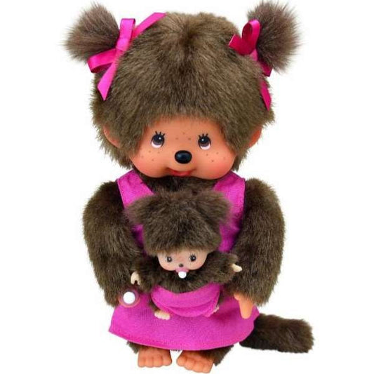 Monchhichi | Pink Mother Care Baby Plush Toy Plush Doll 20cm Approx.